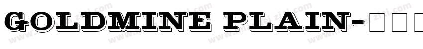 GoldMine Plain字体转换
